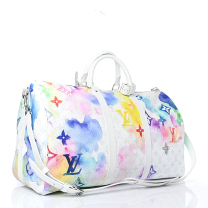 Louis Vuitton Monogram Watercolor Keepall Bandouliere 50 Multicolor 2 of 4