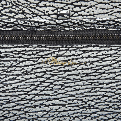 3.1 Phillip Lim 3.1 Textured Calfskin Large Pashli Satchel Black Cream 7 of 8
