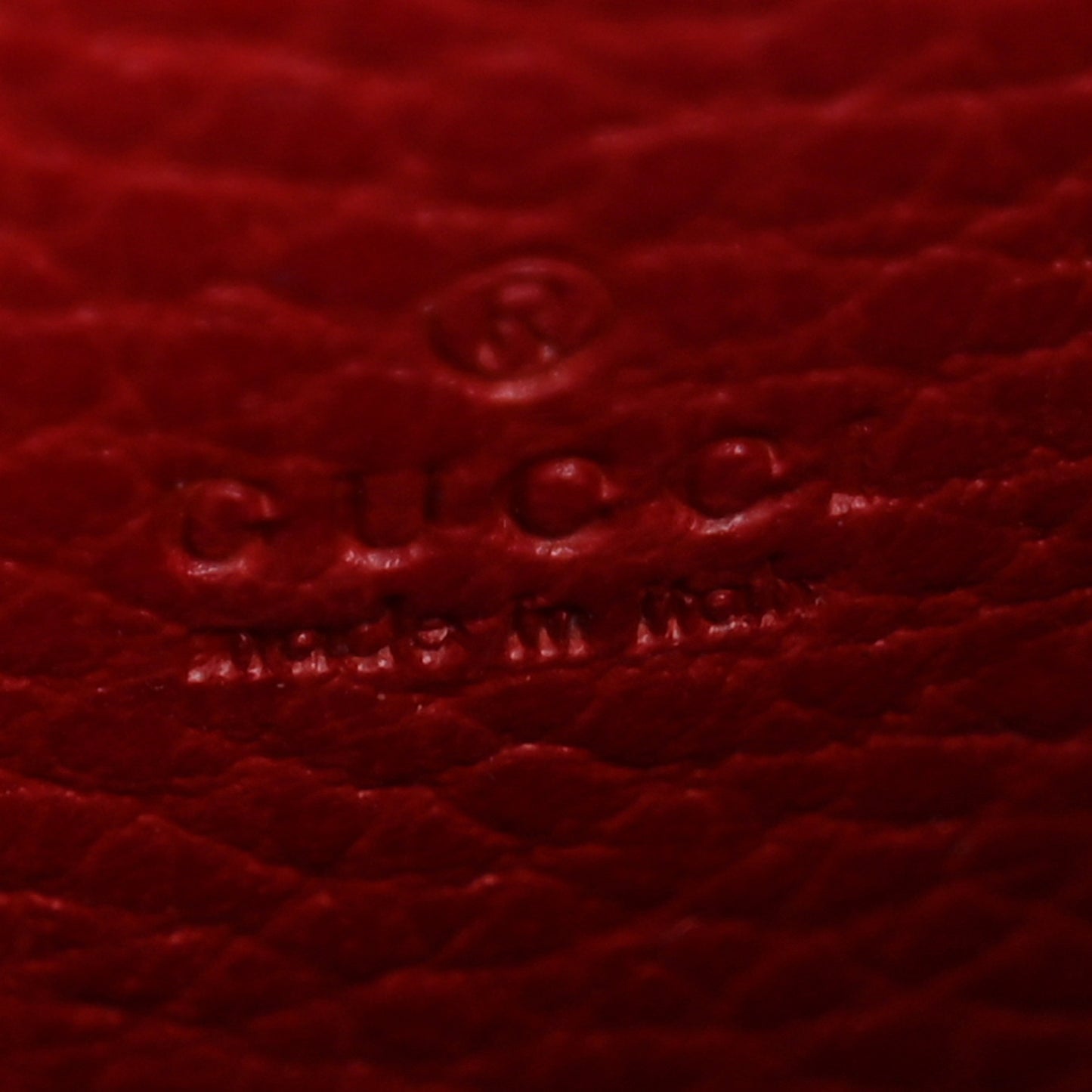 Calfskin Mini Dionysus Chain Wallet Hibiscus Red