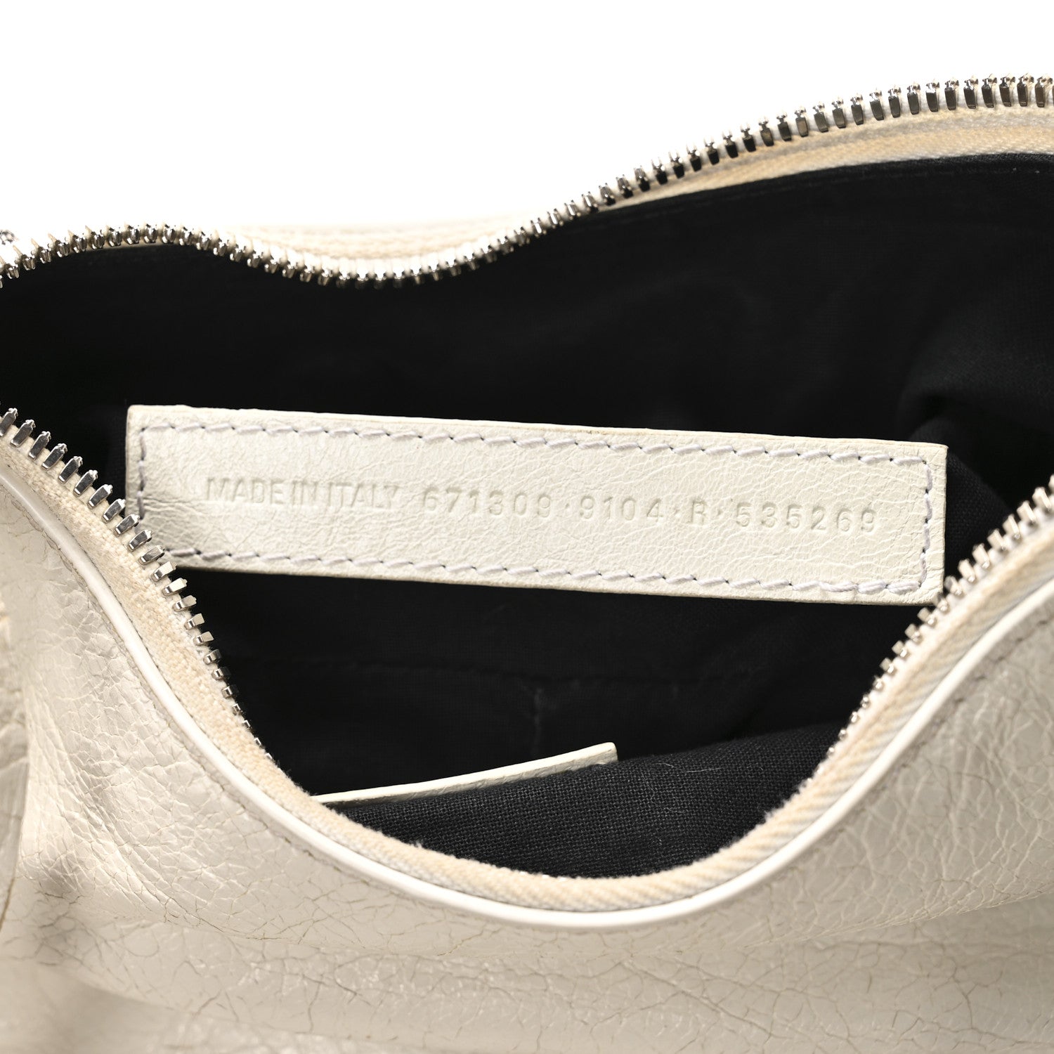 Balenciaga Agneau Arena Le Cagole Shoulder Bag XS Optic White 8 of 11