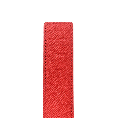 Louis Vuitton Calfskin Monogram LV Initiales Reversible Belt 80 32 Red 4 of 6