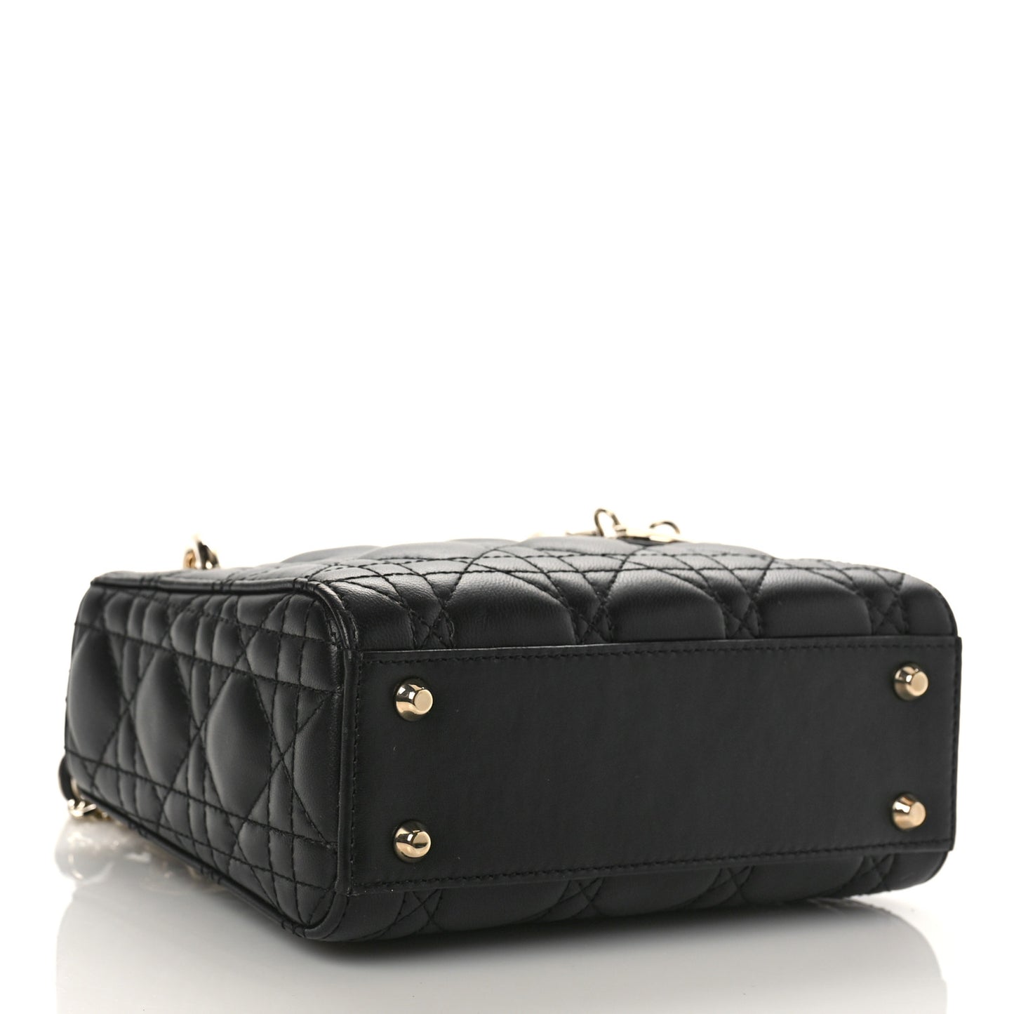 Lambskin Cannage Mini Lady Dior Black