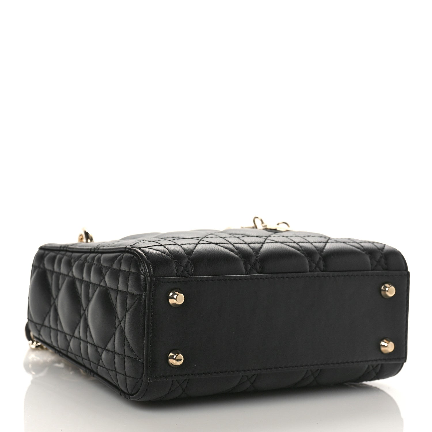 Christian Dior Lambskin Cannage Mini Lady Dior Black 4 of 8