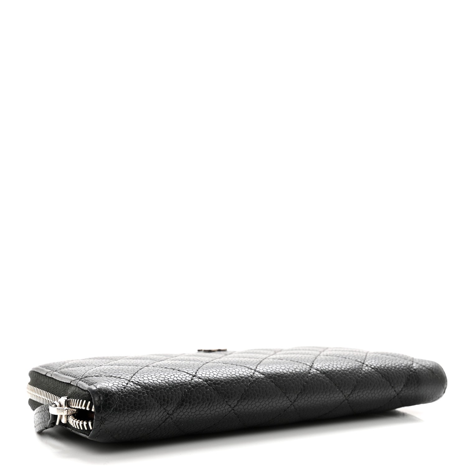 Chanel Caviar Quilted Large Gusset Zip Around Wallet Black 4 of 15