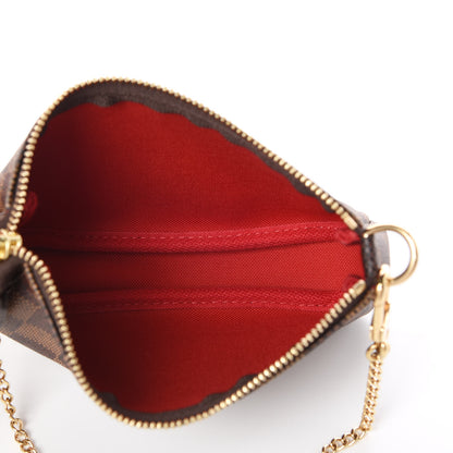Louis Vuitton Damier Ebene Mini Pochette Accessories 5 of 7
