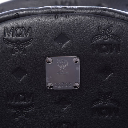 MCM Calfskin Ottomar Medium Two Tone Monogram Backpack Black 6 of 9