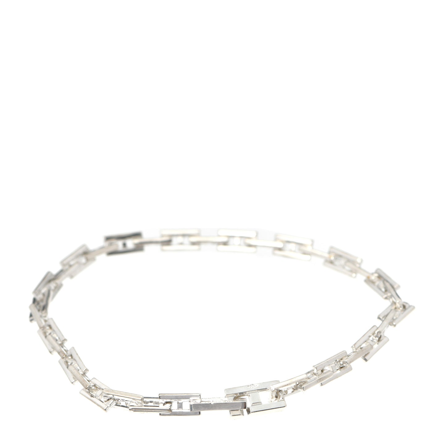 Sterling Silver H Logo Hercules Link Bracelet