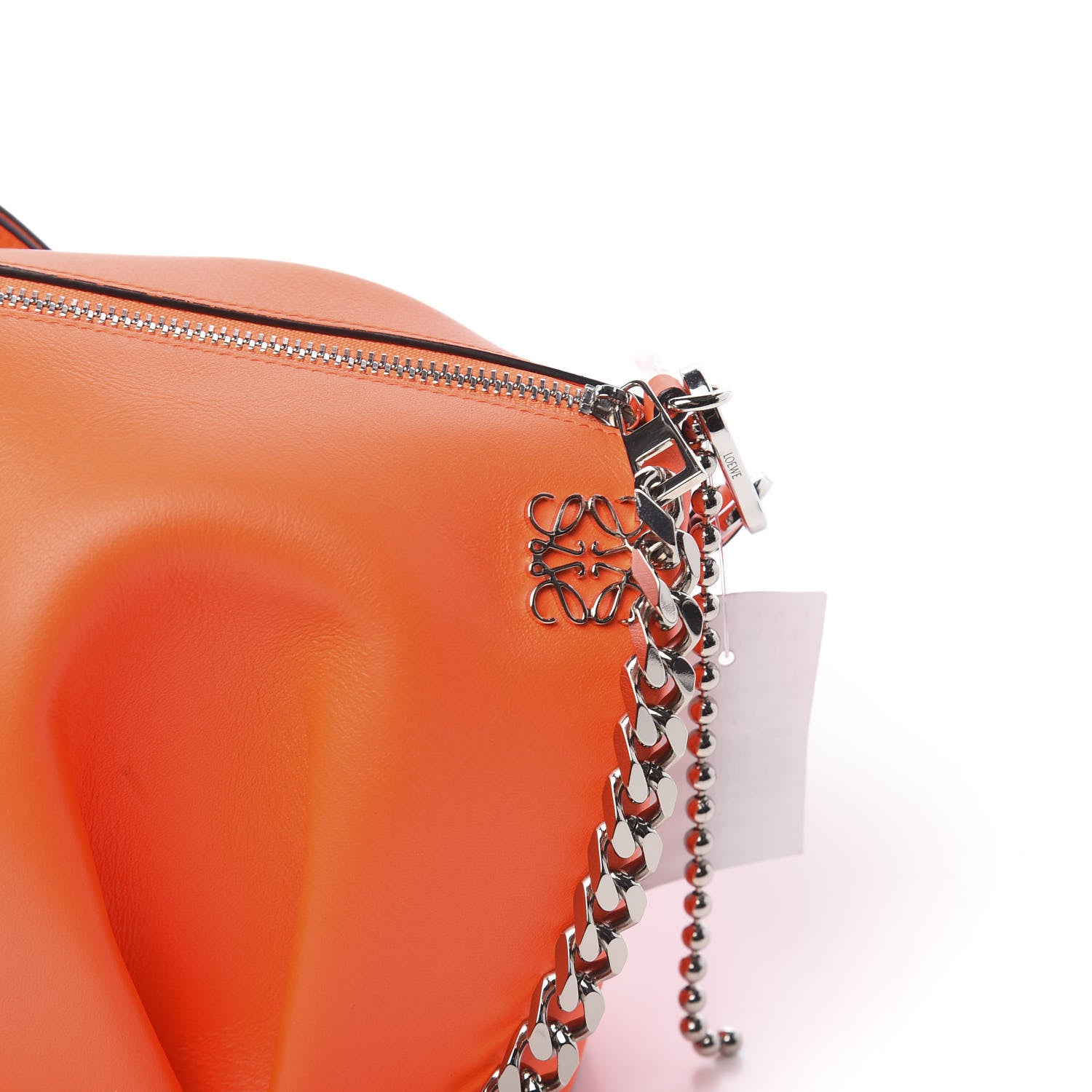 Loewe Calfskin Mini Punk Elephant Crossbody Bag Orange 7 of 10