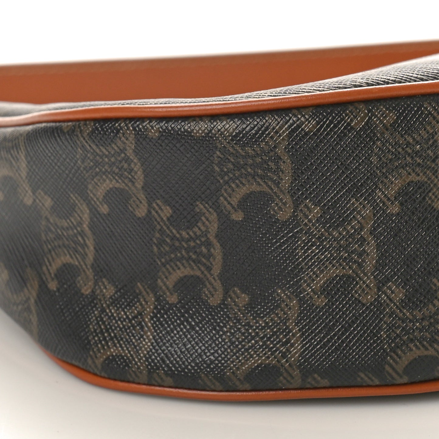 Triomphe Canvas Calfskin Ava Shoulder Bag Tan