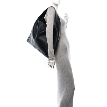 Bottega Veneta Silky Calfskin Large Hop Black 2 of 11