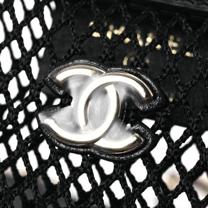 Chanel Mesh Shiny Lambskin Chain Hobo Black 16 of 16