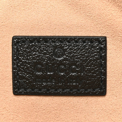 Gucci Azalea Calfskin Matelasse Heart GG Marmont Zip Pouch Black 6 of 10