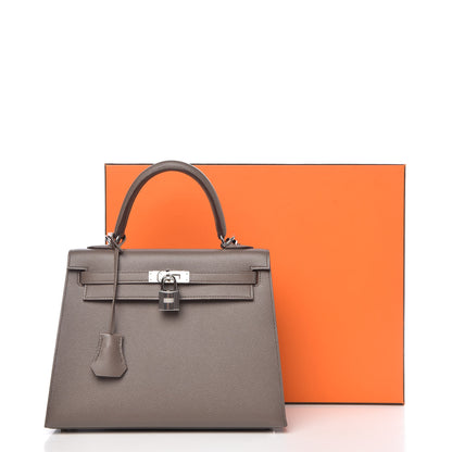 Hermes Epsom Kelly Sellier 25 Etain 40 of 40