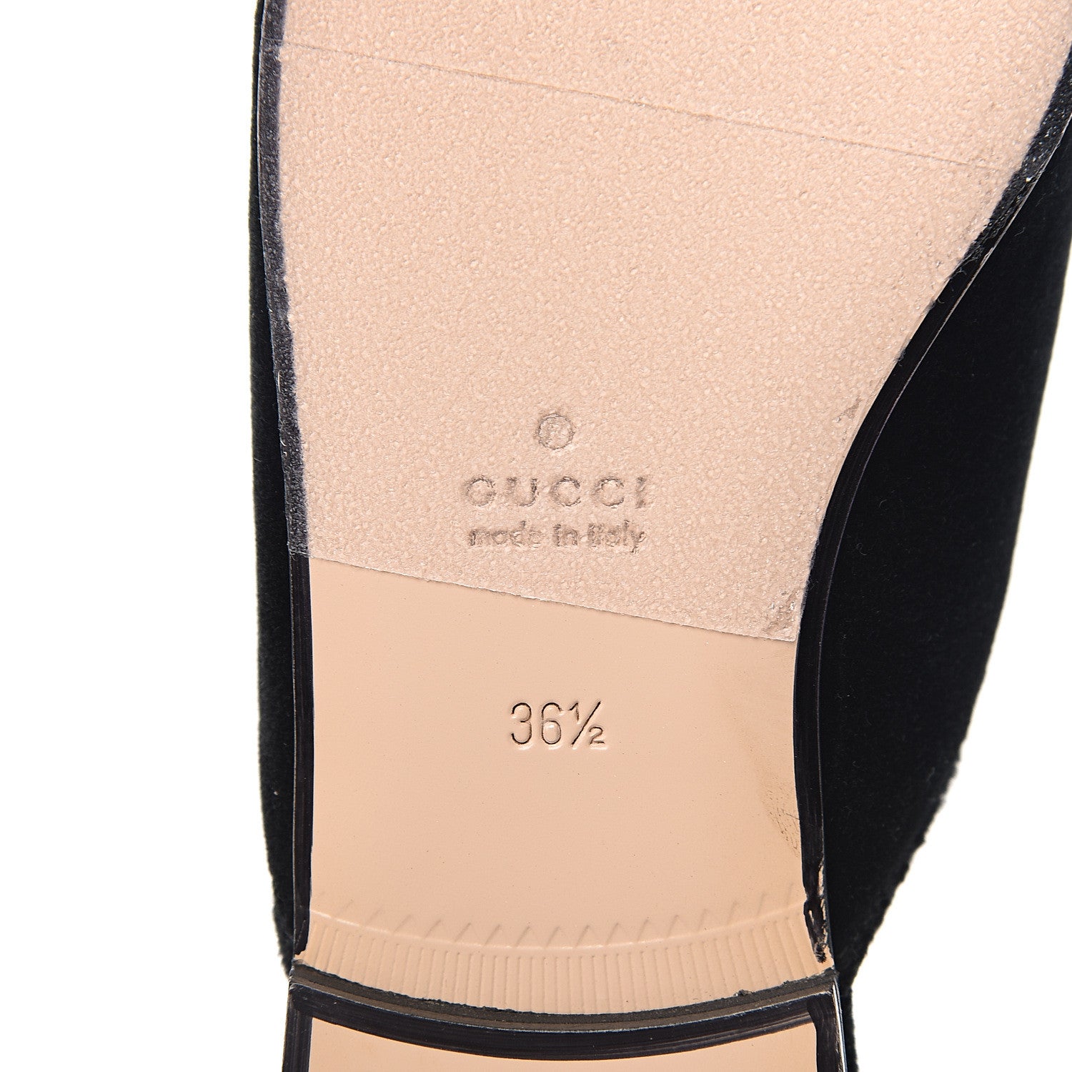 Gucci Velvet Frog Embroidered Womens Princetown Slippers 36.5 Black 7 of 11