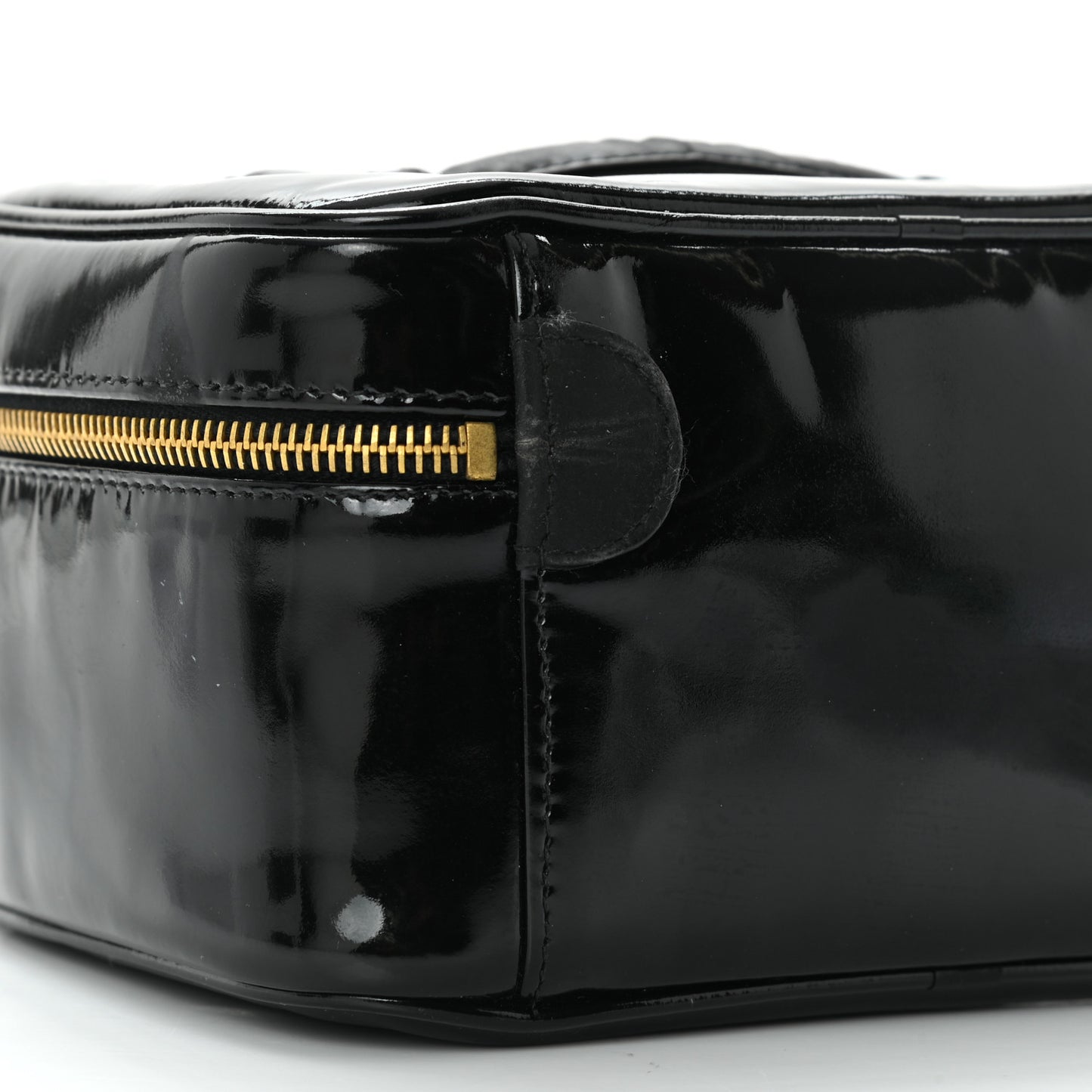 Patent Vanity Cosmetic Case Black