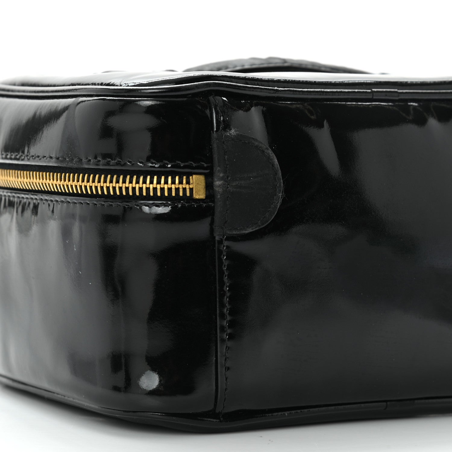 Chanel Patent Vanity Cosmetic Case Black 14 of 15