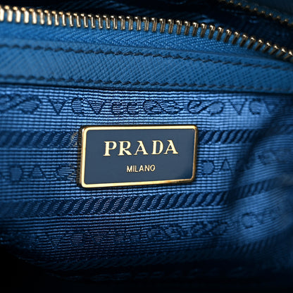 Prada Saffiano Small Galleria Double Zip Tote Bluette 6 of 11