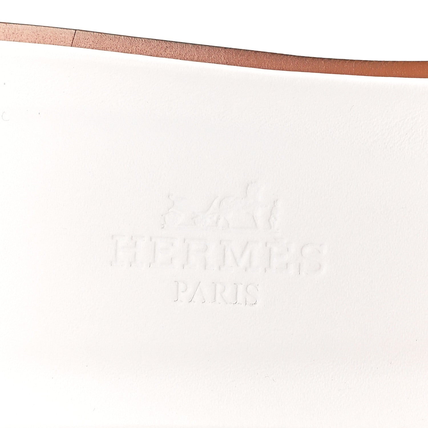Hermes Box Calfskin Oran Sandals 36 White 7 of 8
