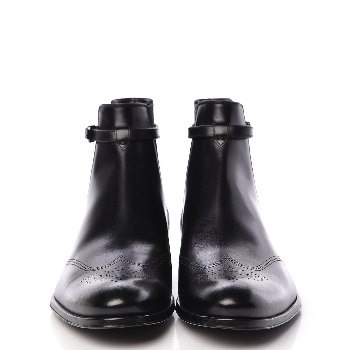 Calfskin Chelsea Ankle Boots 8 Black