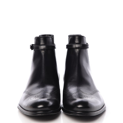 Louis Vuitton Calfskin Chelsea Ankle Boots 8 Black 2 of 8