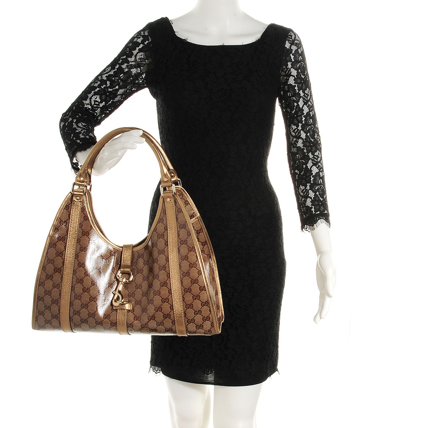Gucci Crystal Joy Medium Shoulder Bag Brown 2 of 7