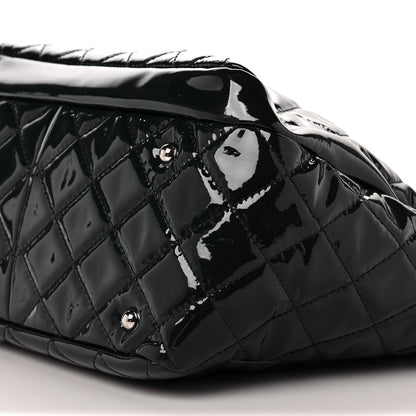 Chanel Patent Quilted Chic and Glitter Large Tote Black 10 of 10