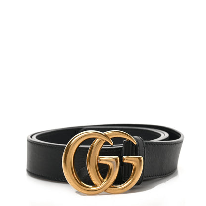 Gucci Calfskin Double G 30mm Belt 85 34 Black 1 of 5