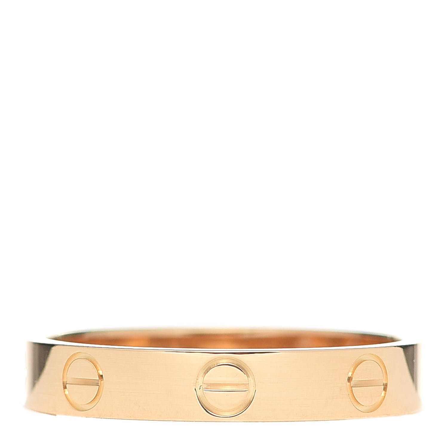 Cartier 18K Yellow Gold 3.5mm LOVE Wedding Band Ring 56 7.5 1 of 5