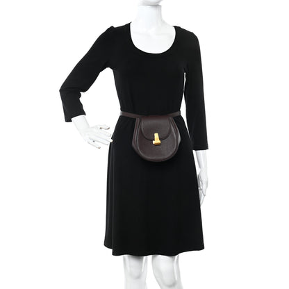 Bottega Veneta Palmellato Calfskin Rounded Belt Bag Oxblood 2 of 11