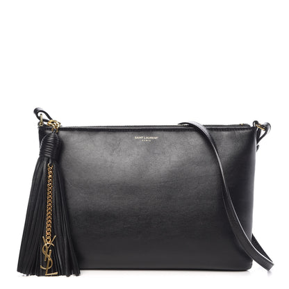Saint Laurent Calfskin Teen Monogram Crossbody Bag Black 1 of 9