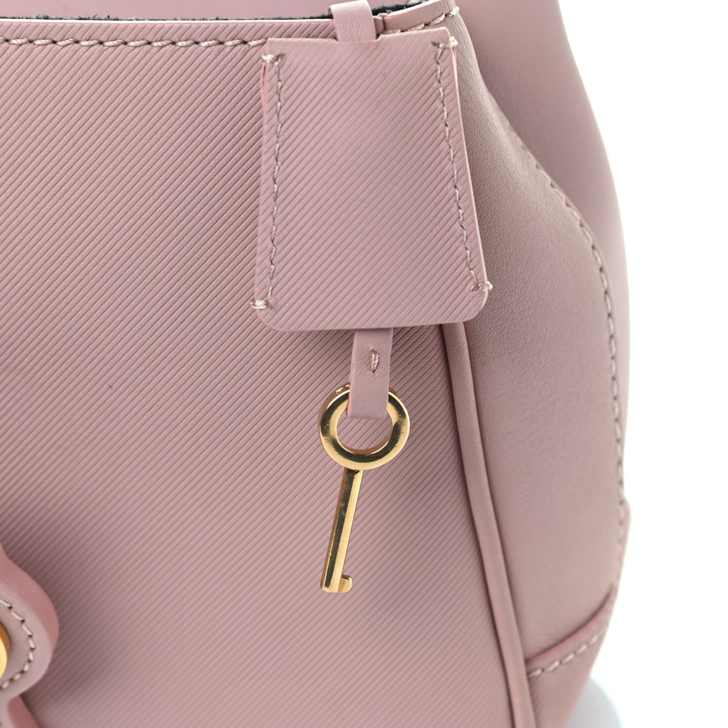 Trench Calfskin Small DK88 Top Handle Bag Ash Rose