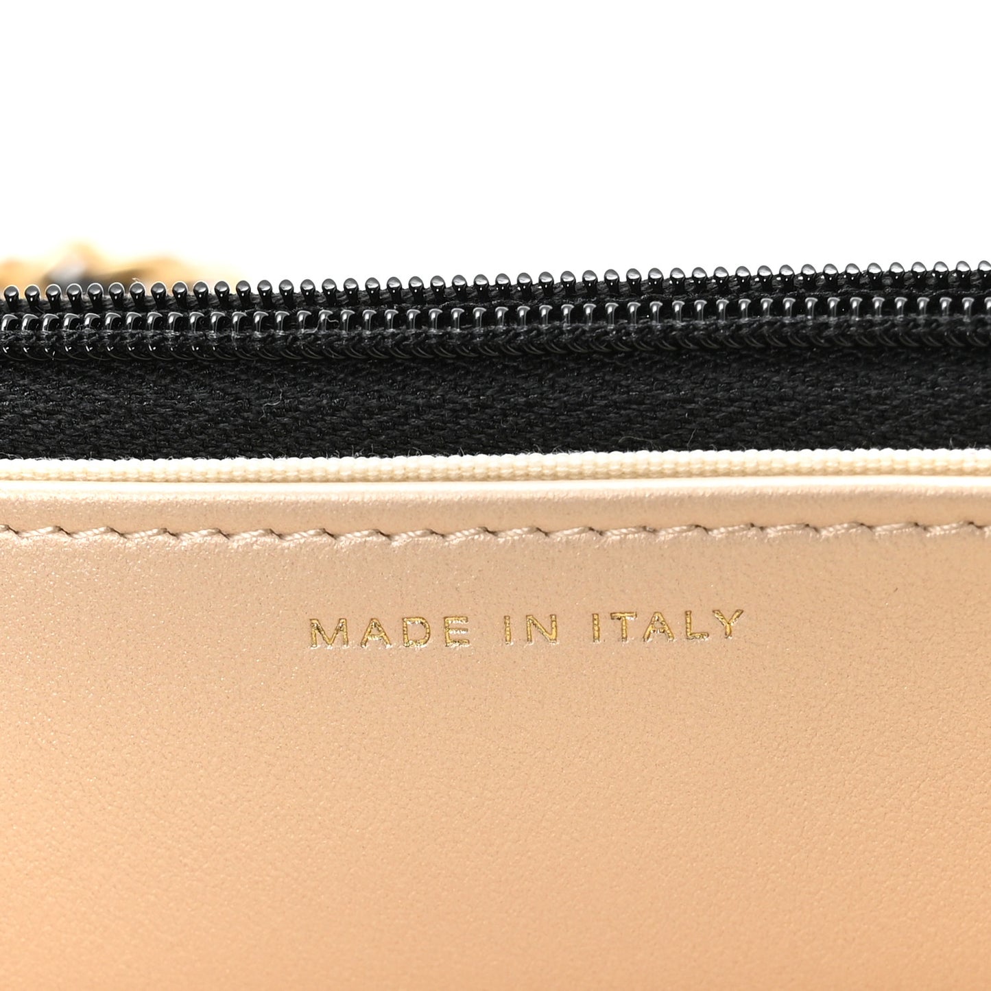 Shiny Crumpled Calfskin Quilted Precious Tie Wallet On Chain WOC Black