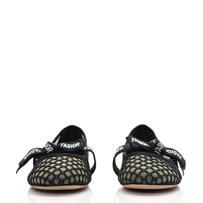 Christian Dior Resille Ribbon Miss J'Adior Ballet Flat 36.5 Black 2 of 8