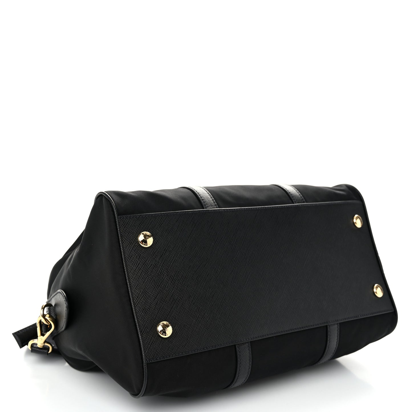 Re-Nylon Saffiano Medium Re-Edition 1978 Top Handle Bag Black