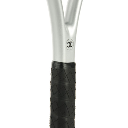 Chanel Tennis Racquet and Nylon Quilted Cover Silver 7 of 11