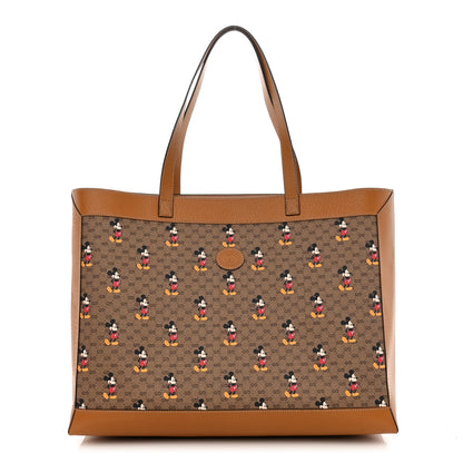 Gucci X DISNEY Mini Vintage GG Supreme Monogram Mickey Mouse Large Shopping Tote Beige Vintage Sun Oil 3 of 10