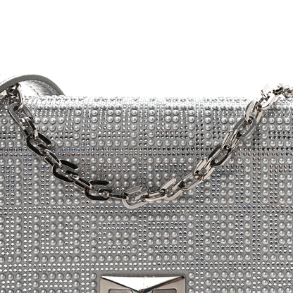 Givenchy Metallic Studded Calfskin 4G Small 4G Crossbody Silver 7 of 10
