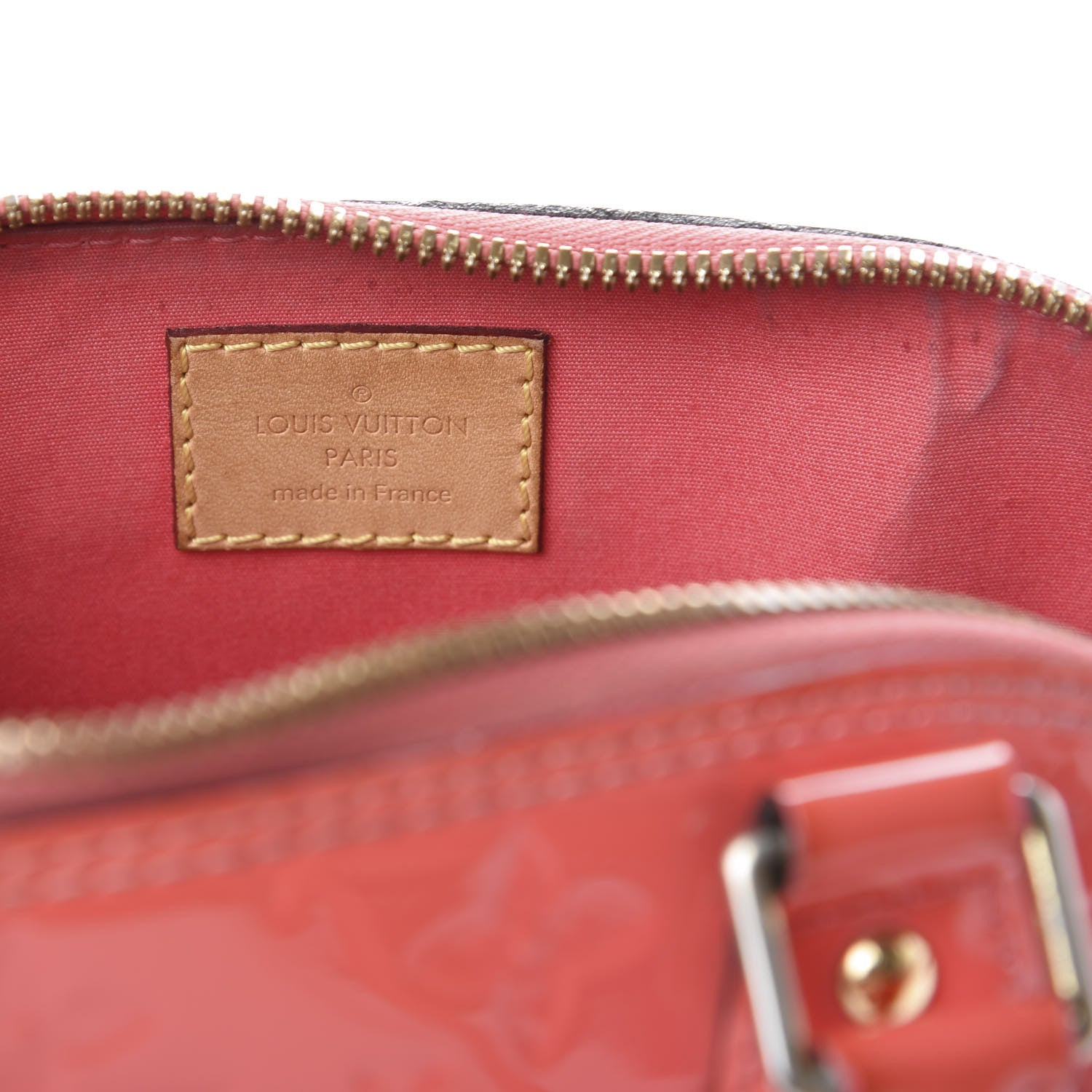 Louis Vuitton Vernis Alma BB Rose Litchi 8 of 11