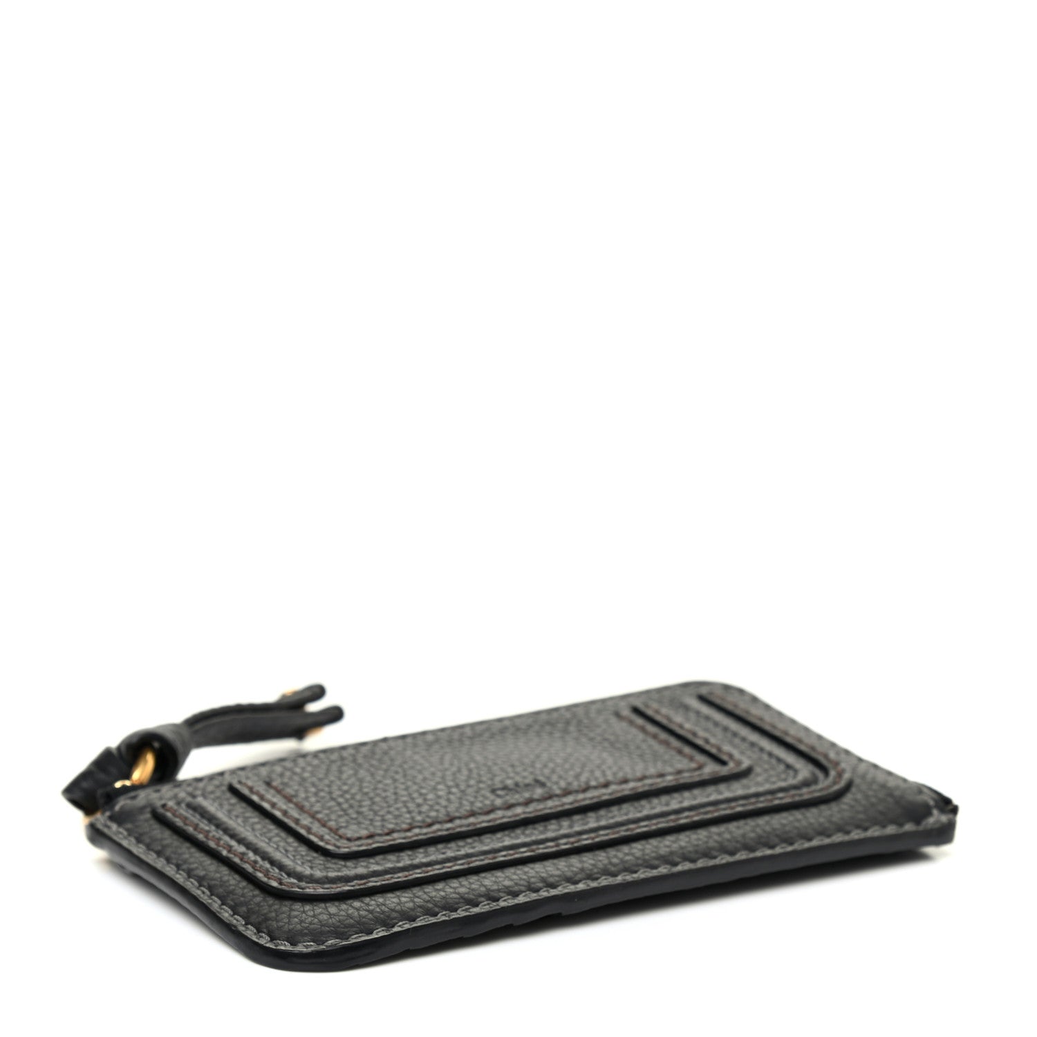 Chloe Grained Calfskin Medium Marcie Zip Card Holder Black 4 of 7