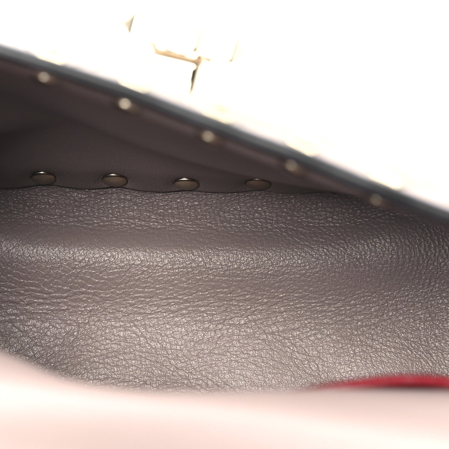 Valentino Garavani Lambskin Small Rockstud Spike Shoulder Bag Poudre 5 of 10