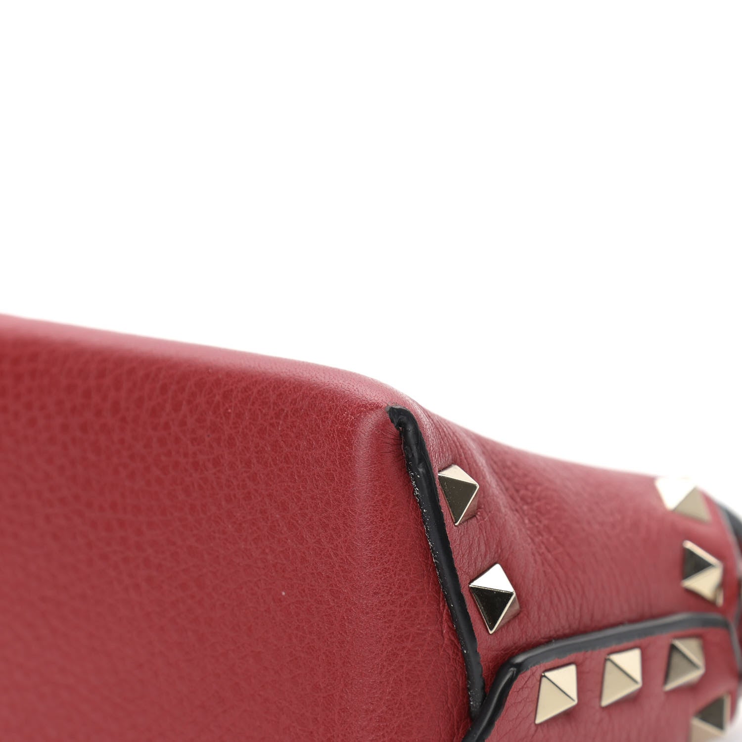 Valentino Garavani Pebbled Calfskin Mini Rockstud Crossbody Bag Rosso Valentino 10 of 14