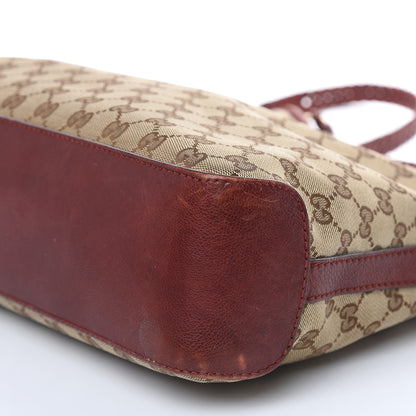 Gucci Monogram Medium Marrakech Hobo Red 10 of 11