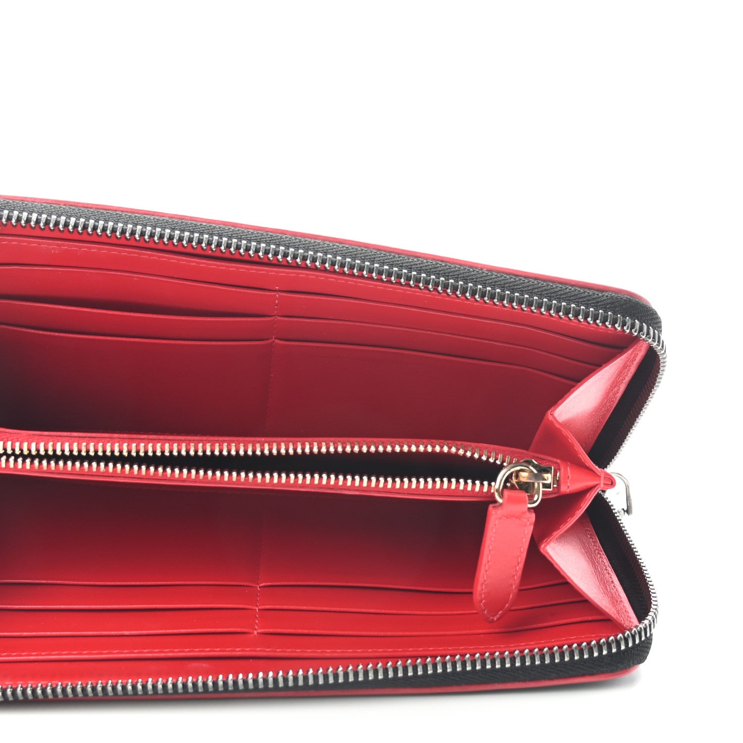 Christian Louboutin Calfskin Panettone Zip Around Wallet Black 5 of 6