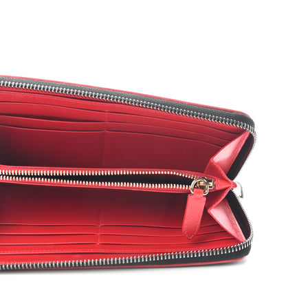 Christian Louboutin Calfskin Panettone Zip Around Wallet Black 5 of 6