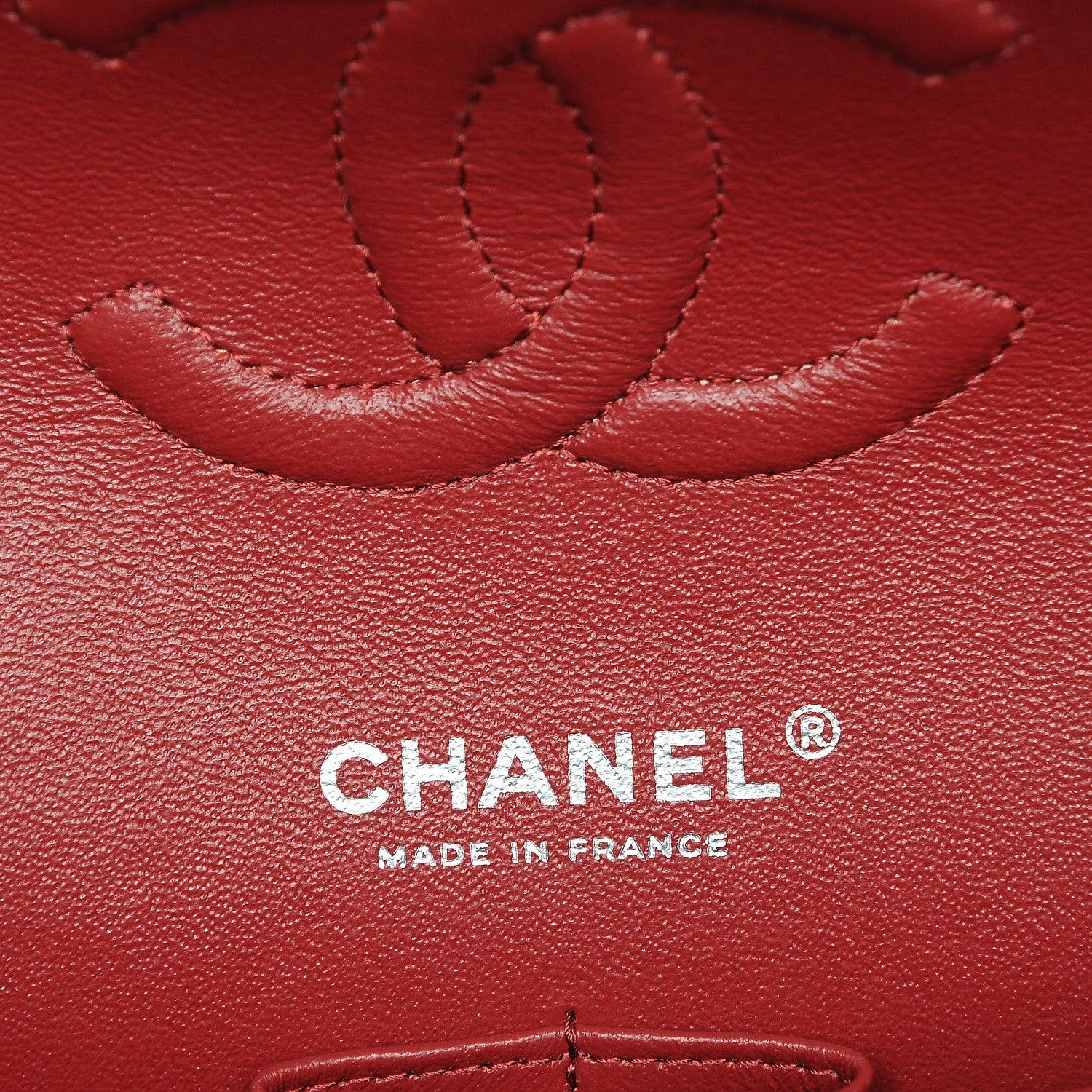 Chanel Caviar Quilted Medium Double Flap Dark Red 6 of 8