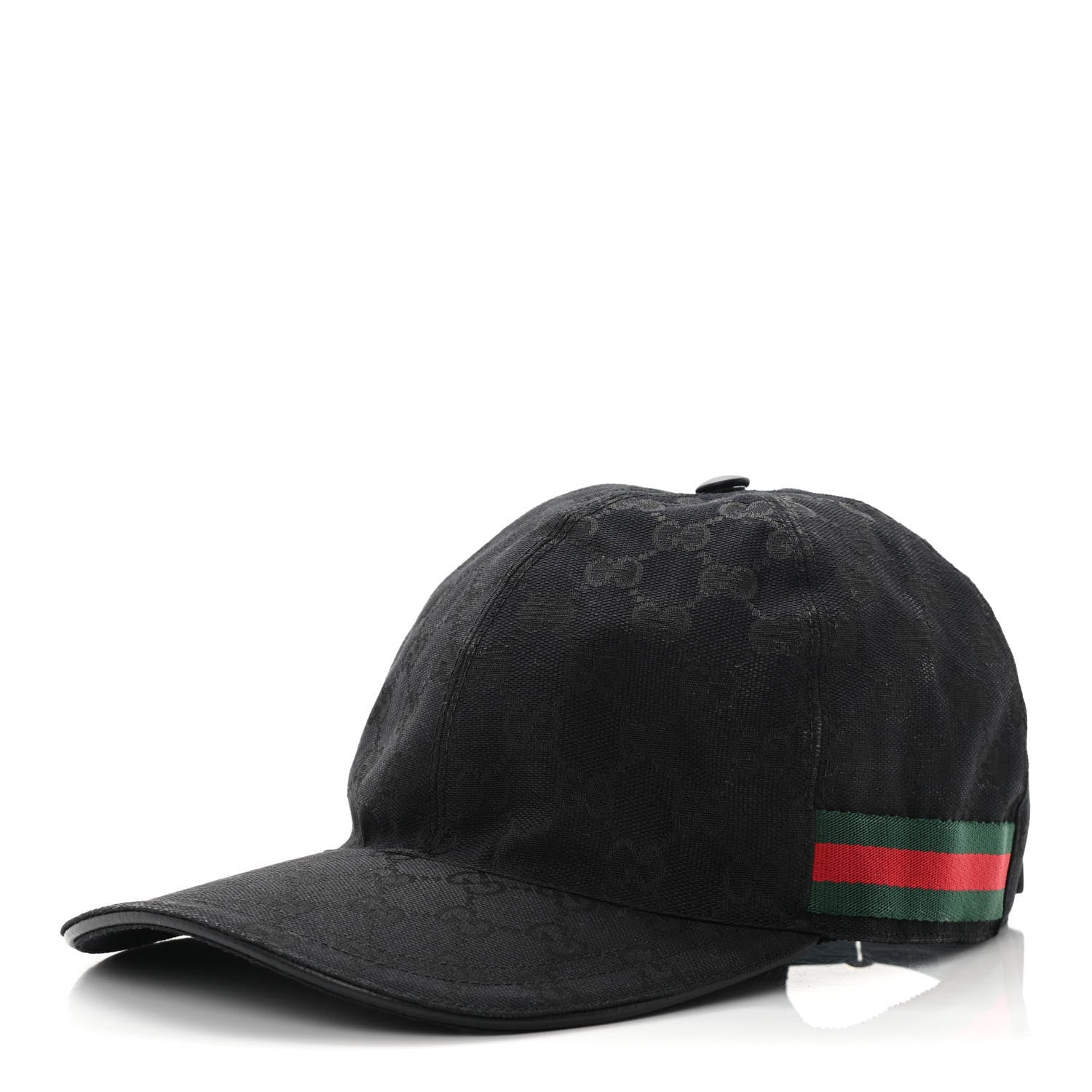 Gucci Monogram Web Baseball Hat M Black 1 of 9