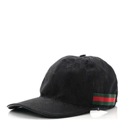 Gucci Monogram Web Baseball Hat M Black 1 of 9