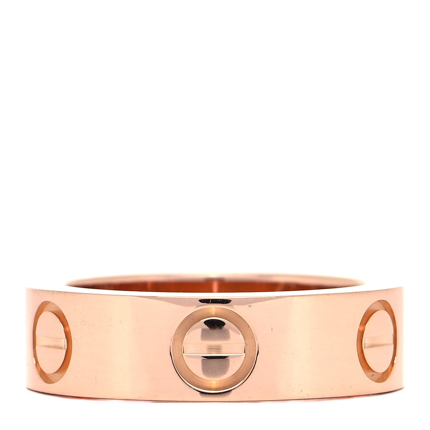 18K Pink Gold Pink Sapphire 5.5mm LOVE Ring 48 4.5