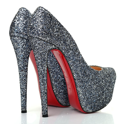 Christian Louboutin Glitter Daffodile 160 Pumps 40 Silver 4 of 7
