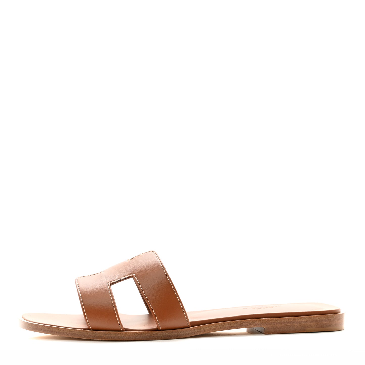 Box Calfskin Oran Sandals 38 Gold
